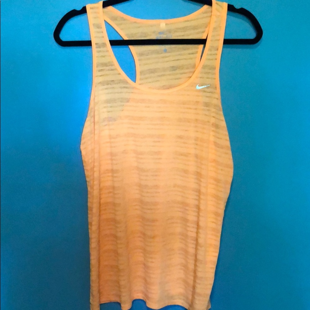 5 for 25 sale.  Nike Sheer orange tank